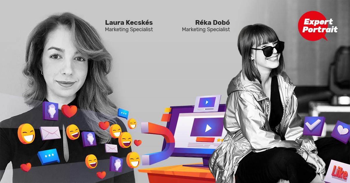 Expert portrait with Laura Kecskés and Réka Dobó, members of the Games for Business marketing team