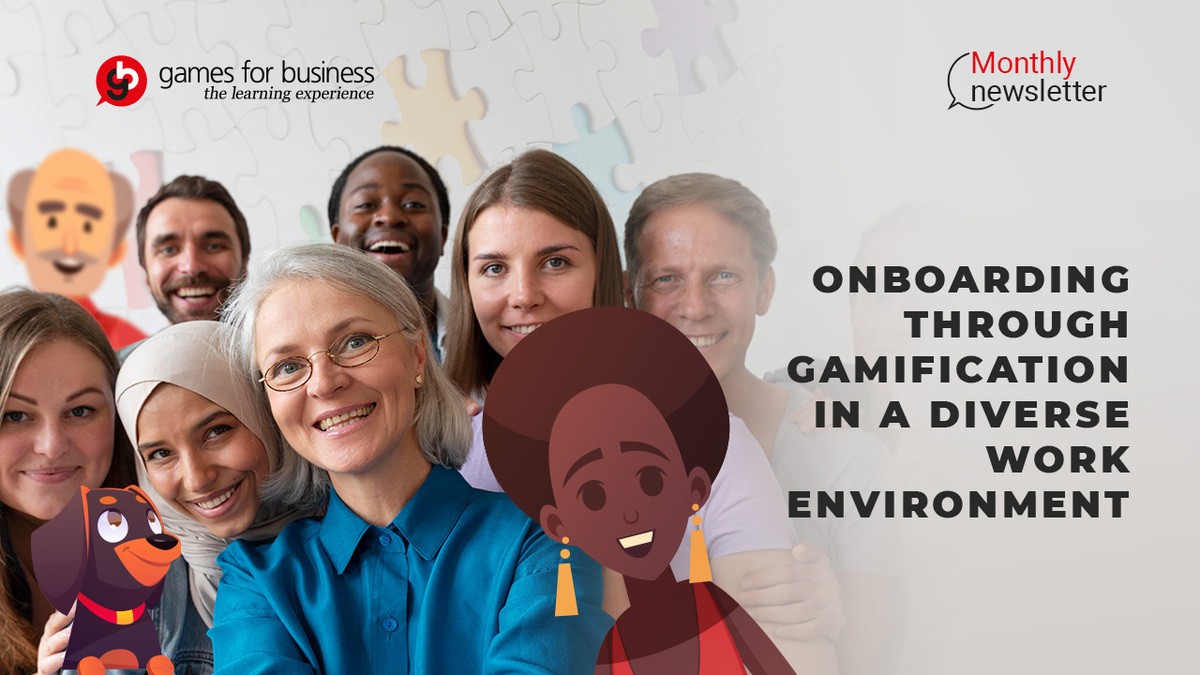 Onboarding through gamification in a diverse work environment