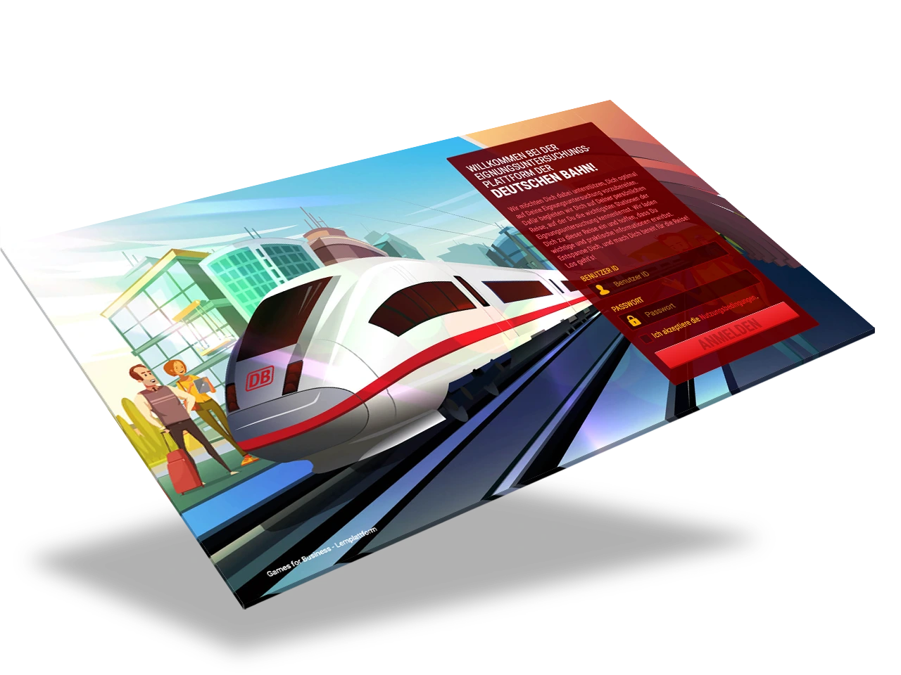 Games for Business platform screenshot – Preparation for the recruitment process 1