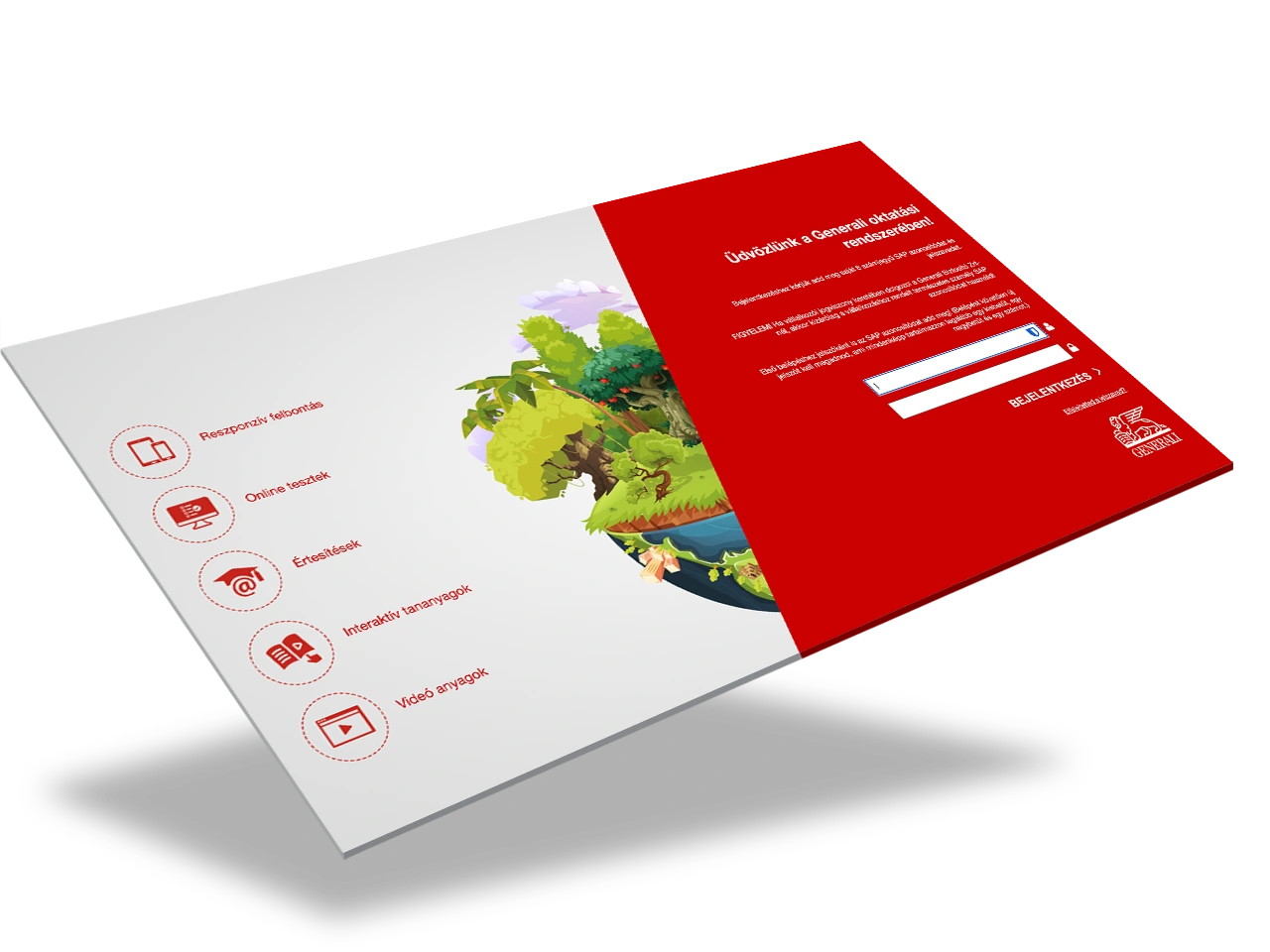 Games for Business platform screenshot – Generali Onboarding 1