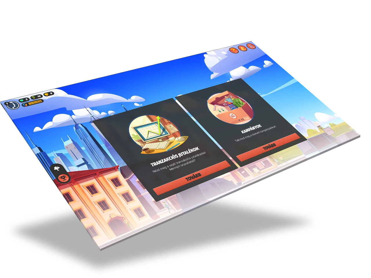 Games for Business platform screenshot – Generali Onboarding 2