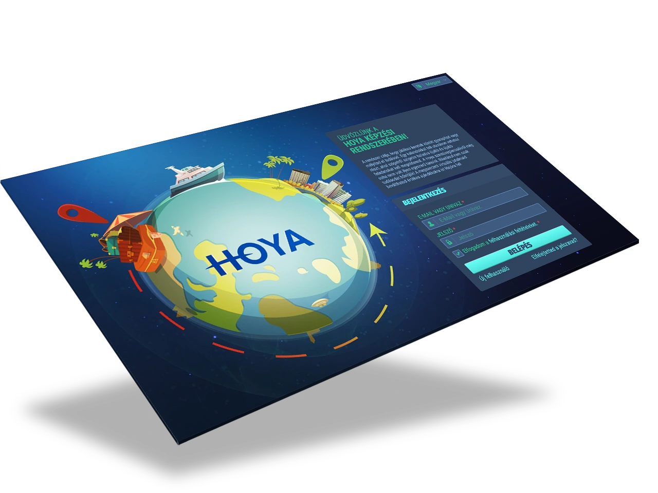 Games for Business platform screenshot – Hoya Training Platform 1