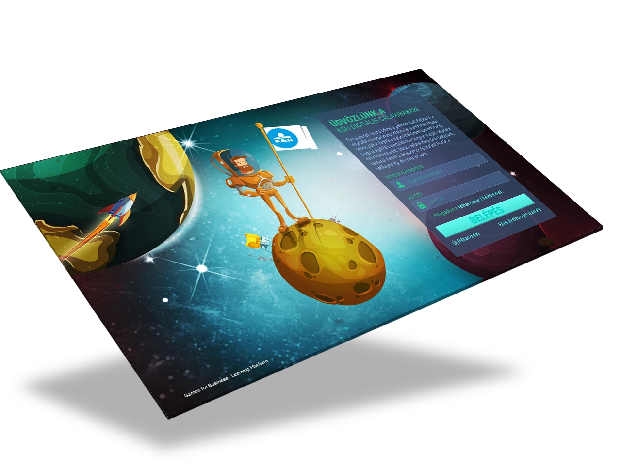 Games for Business platform screenshot – Digital Competence Training 1