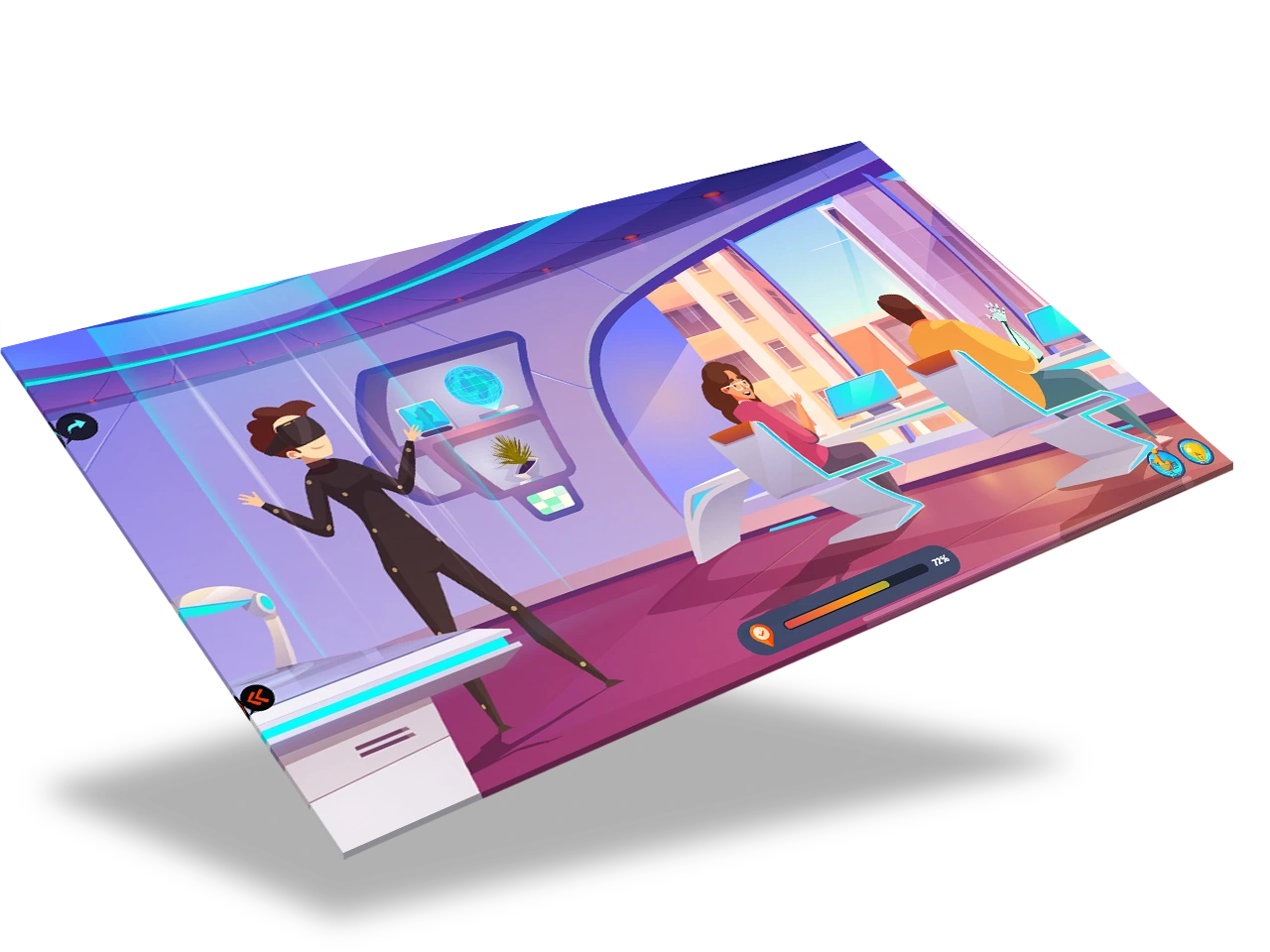 Games for Business platform screenshot – The Preboarding Challenge 2