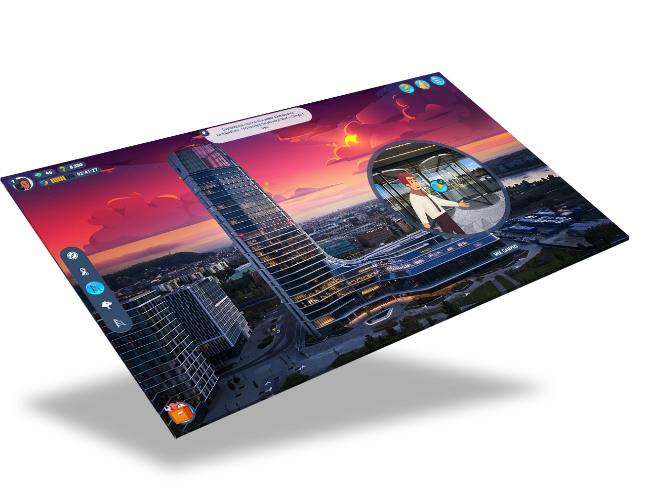 Games for Business platform screenshot – PlayCampus 1