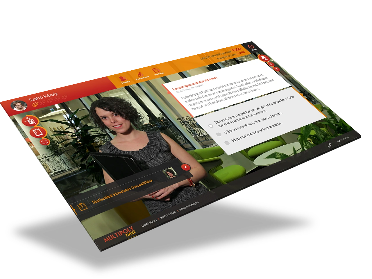 Games for Business platform screenshot – Multipoly 2