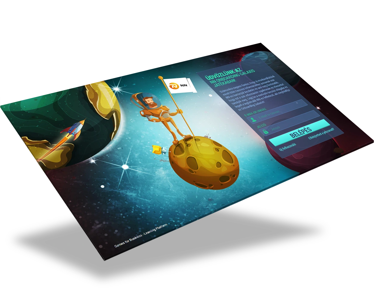 Games for Business platform screenshot – NN Onboarding 1