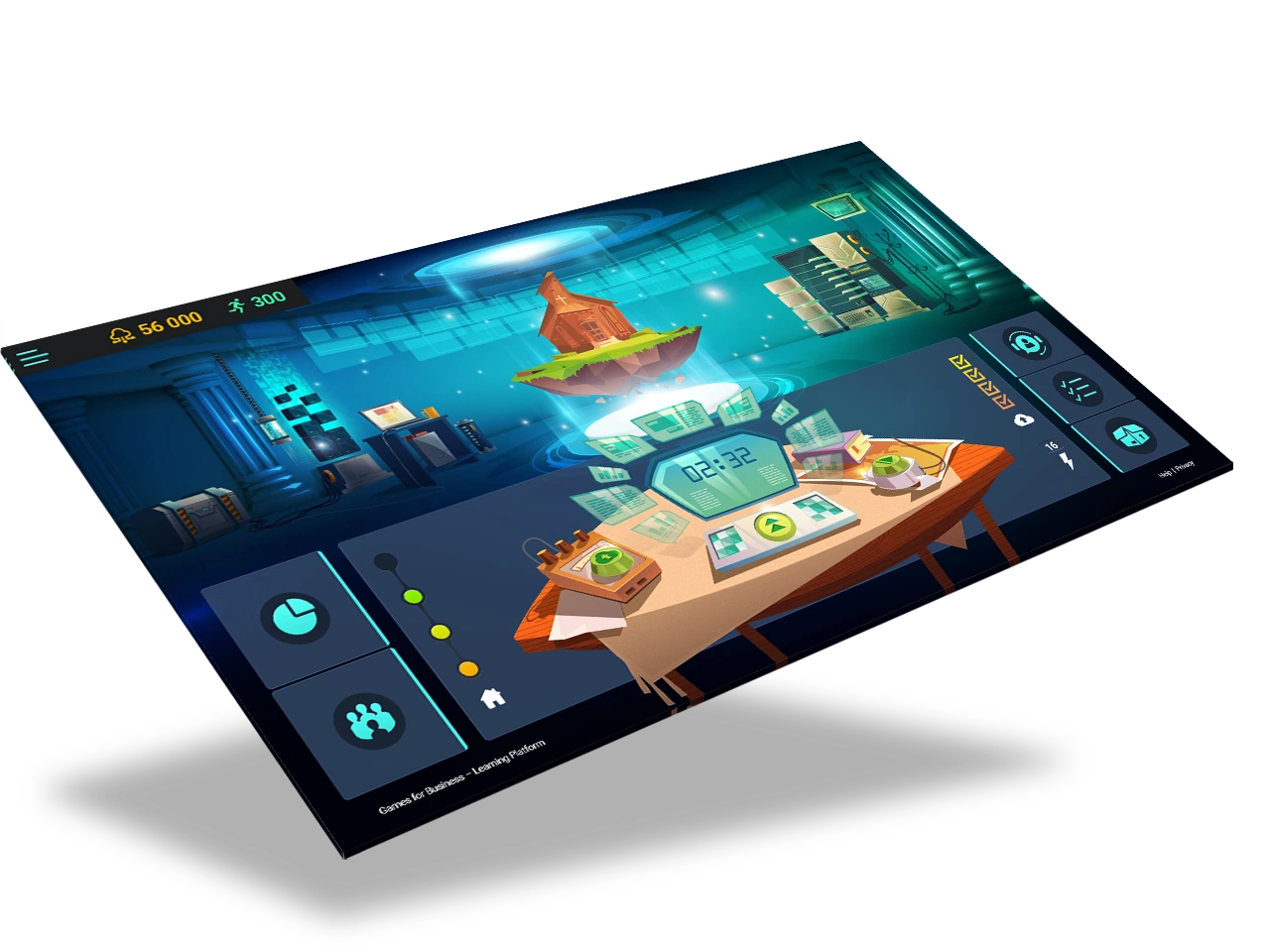 Games for Business platform screenshot – Peregrin 2