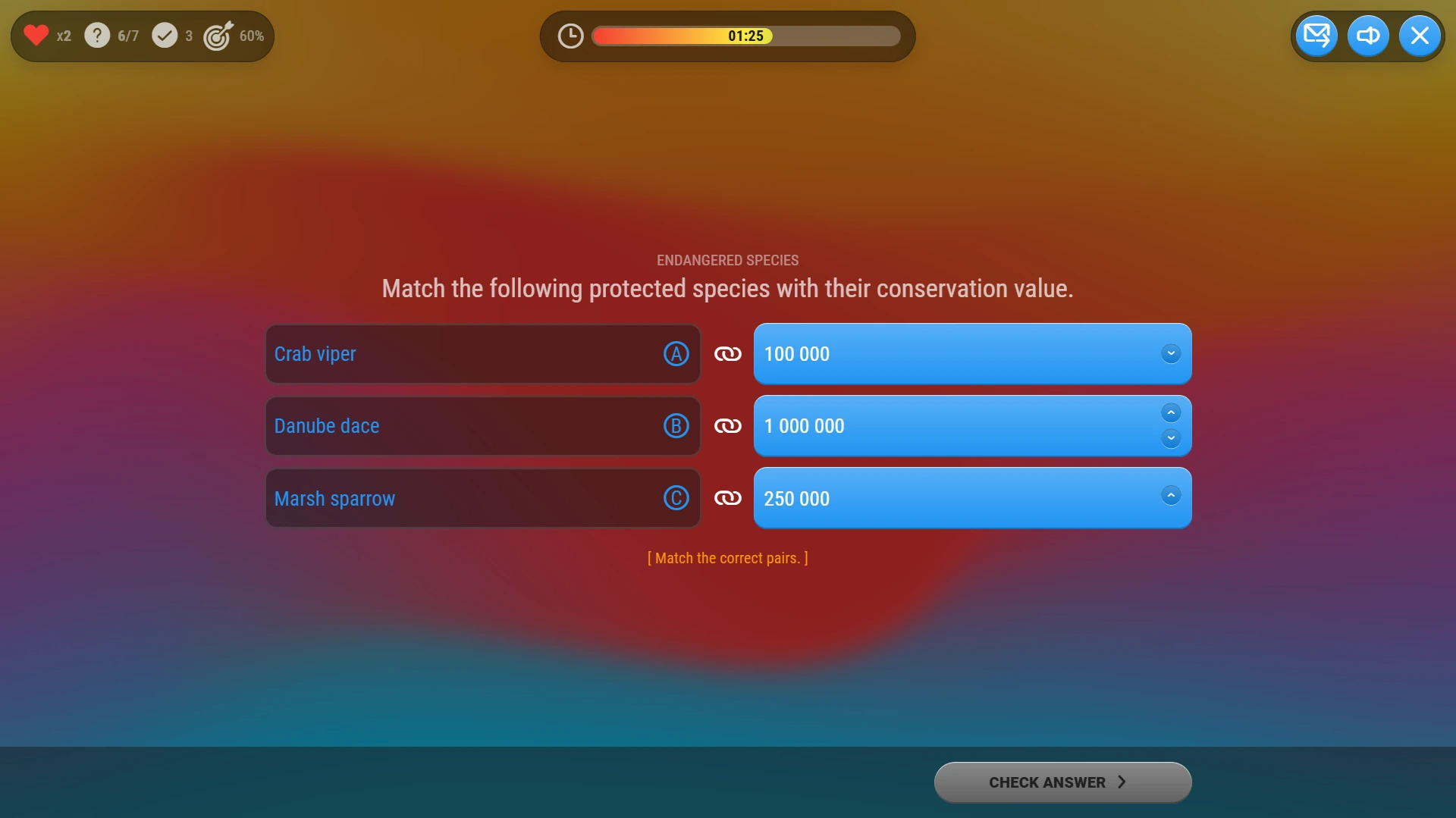 Games for Business platform screenshot - Conversation - dark mode