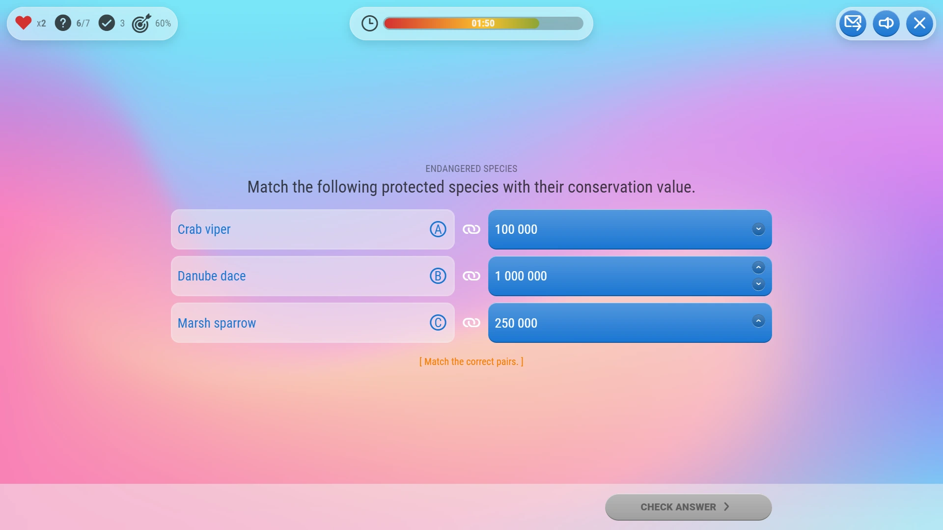Games for Business platform screenshot - Minigame - light mode