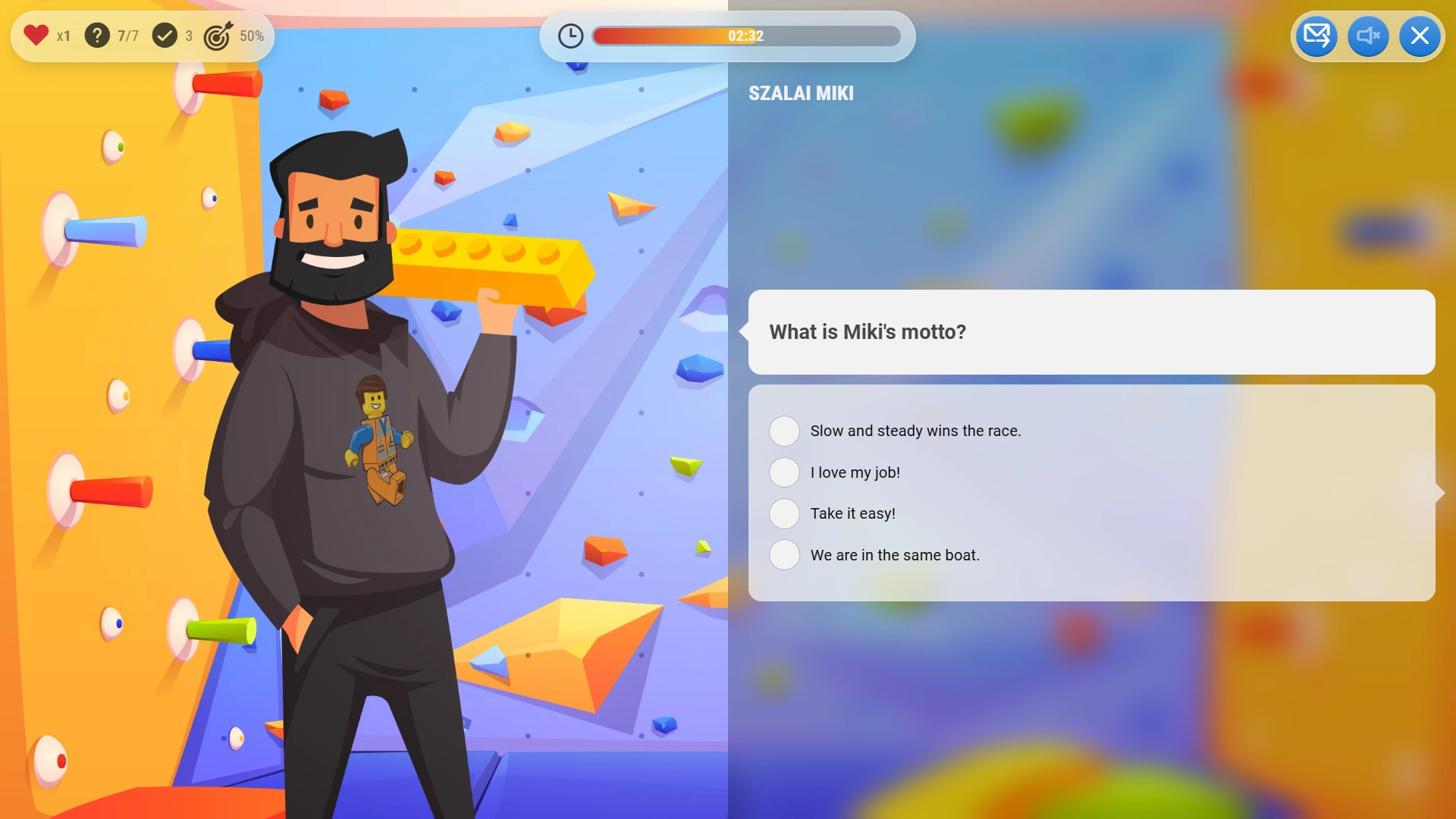 Games for Business platform screenshot - Minigame - light mode